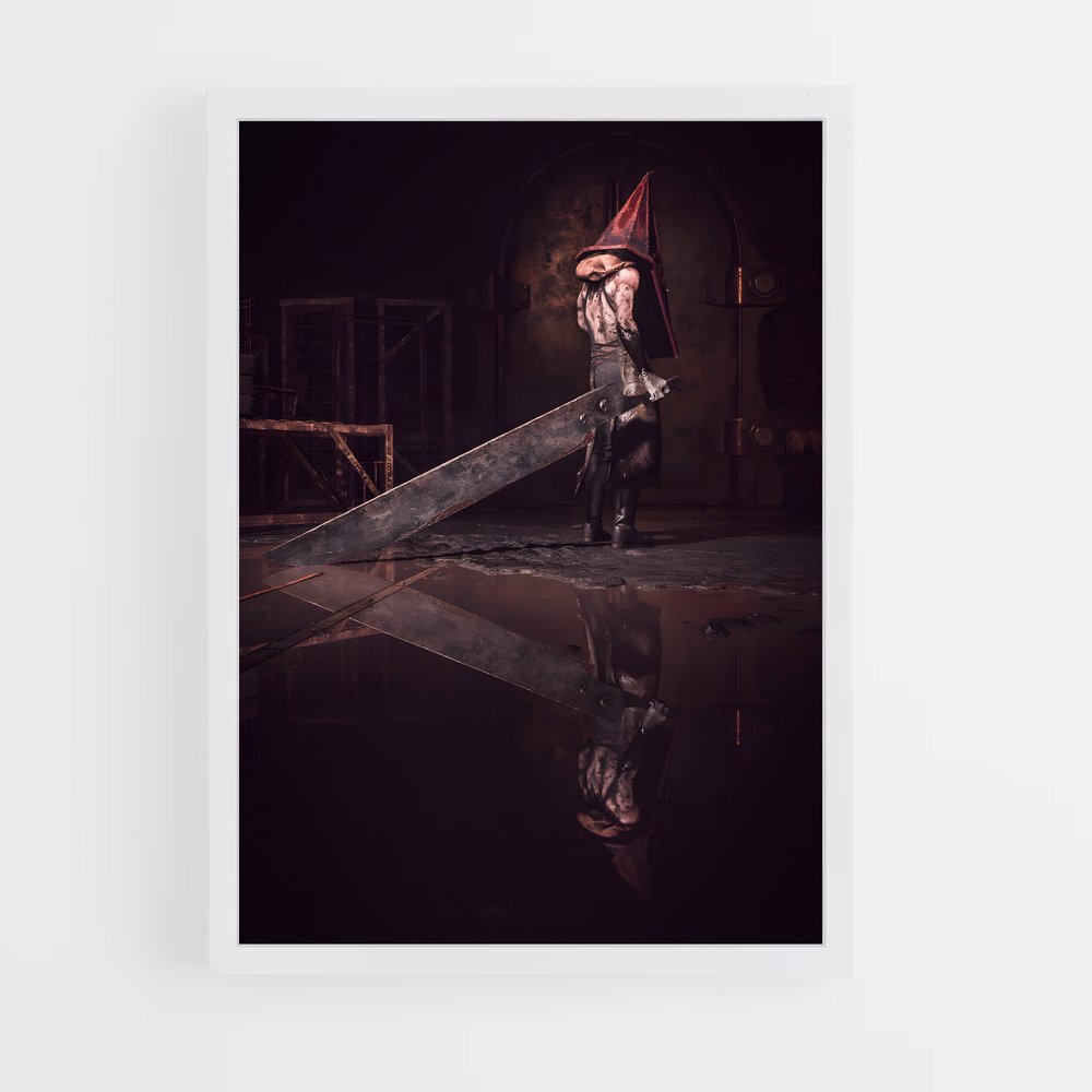 Poster L'Homme au Parapluie Rouge – affiche Silent hill (vue 3)